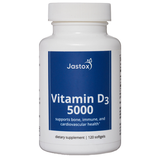 JASTOX Vitamin D3 5000, 120 softgels